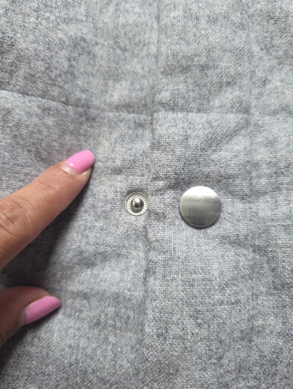 Suitsupply Wool Heather Gray Quilted Puffer Vest - Picture 7 of 9